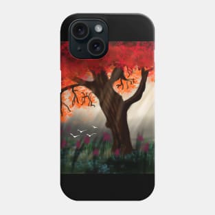 sunlight in forest Phone Case