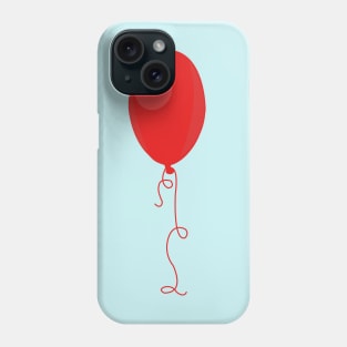 Single red balloon Phone Case