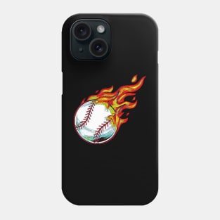 Baseball - Fire Ball Phone Case