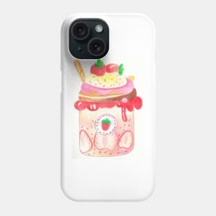 strawberry smoothie Phone Case