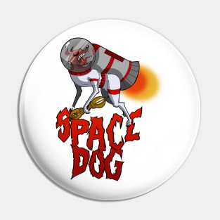 Space Dog Poster Pin