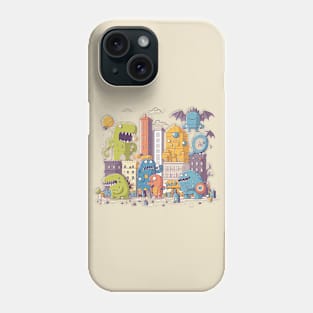 Monster in da City Doodle 1 Phone Case