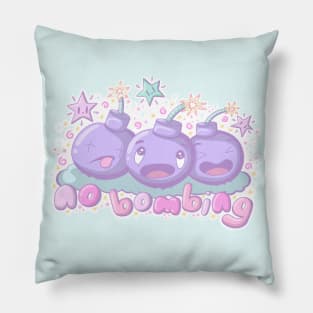 no bombing in kawaii style Pillow