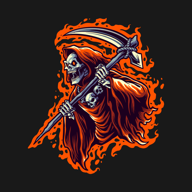 Fiery Grim Reaper by SLAG_Creative