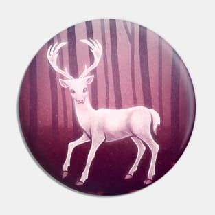 White Deer Pin