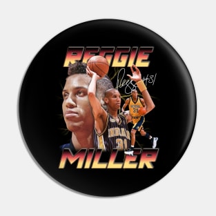 Reggie Miller Choke Sign Basketball Legend Signature Vintage Retro 80s 90s Bootleg Rap Style Pin