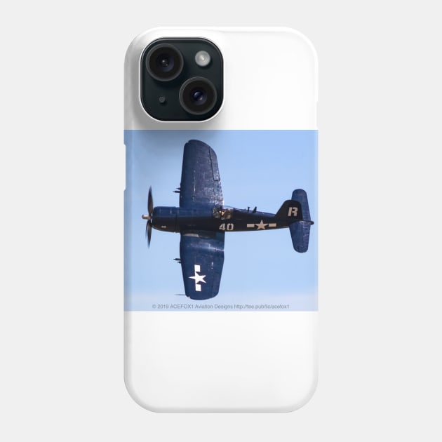 F4U-7 Corsair Photo-Pass Phone Case by acefox1