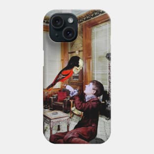 Boy with winged death Phone Case