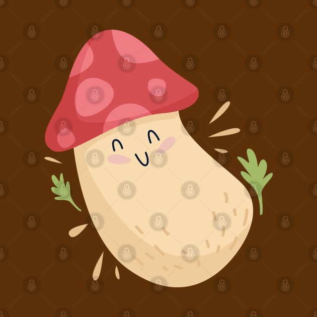 Cute Mushroom Design by BrightLightArts