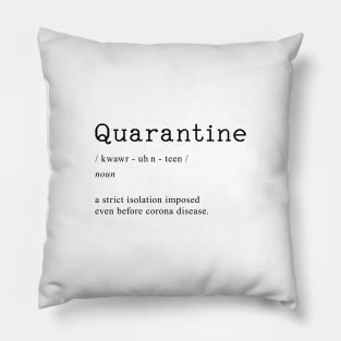 Quarantine Definition Pillow
