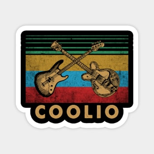 Graphic Proud Coolio Name Guitars Birthday 70s 80s 90s Magnet