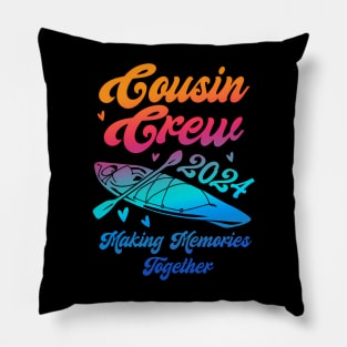 Cousin Crew 2024 Summer Vacation Beach Family Trips Pillow