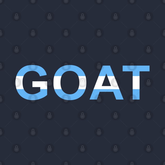 GOAT Flag Argentina Messi by Sarif ID