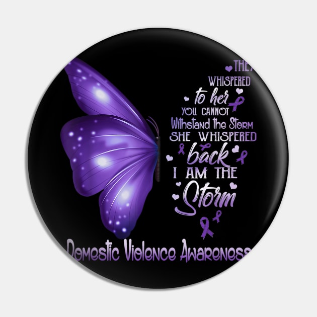 Domestic Violence Awareness Pin by sevalyilmazardal