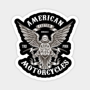 Born to Ride Eagle Logo Magnet