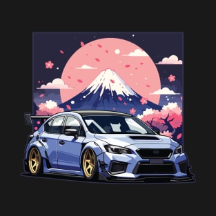 Subaru Impreza WRX STI Car - Widebody Modified JDM Car T-Shirt