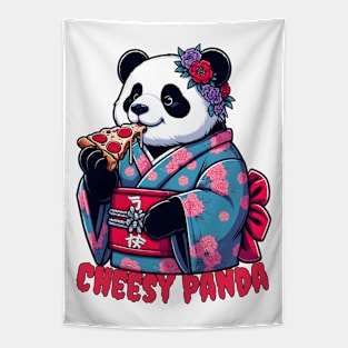 Pizza panda for pizza lovers Tapestry