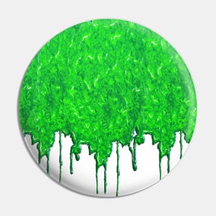 Green Slime Drip Texture Pin