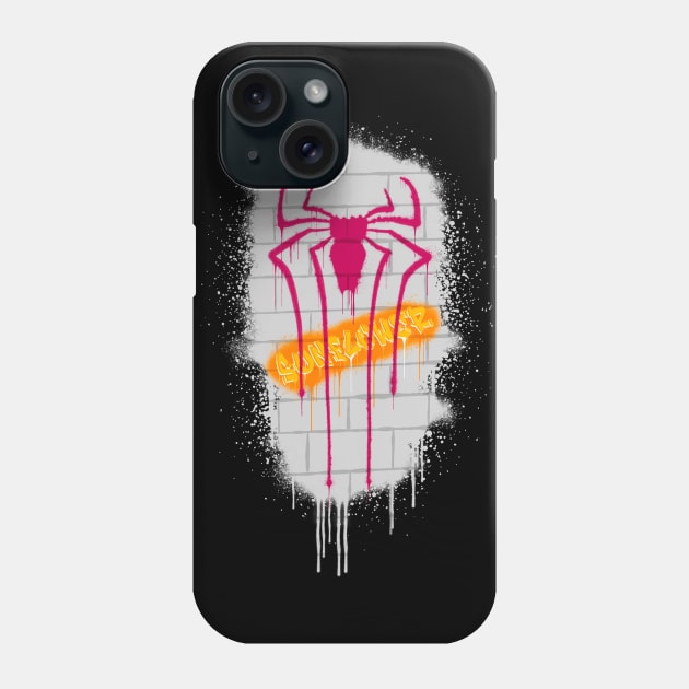 Spider-Gwen Graffiti Phone Case by Randomart