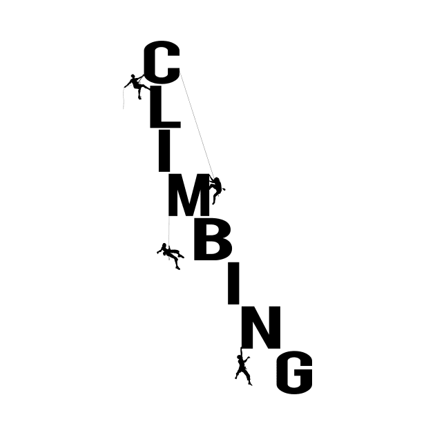 Climbing - Lettering With Silhouettes by Hariolf´s Mega Store