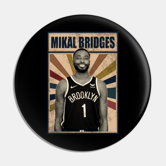 Brooklyn Nets Mikal Bridges Pin by RobinaultCoils