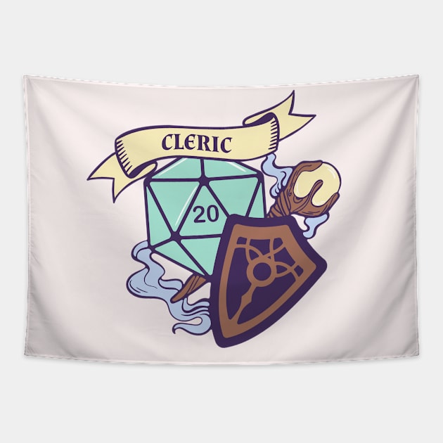 D&D Cleric D20 Tapestry by Sunburst