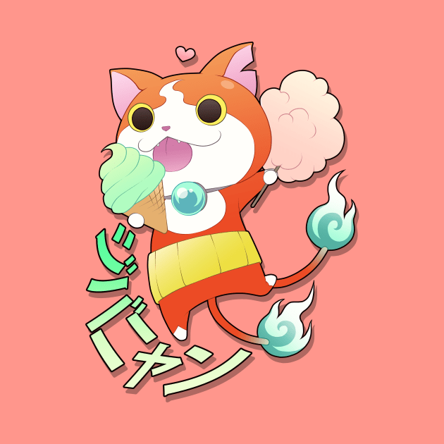 Jibanyan The Yokai by NessaSan