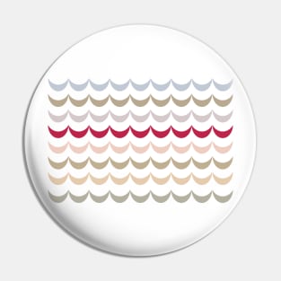 Viva Magenta Crescent Scallop Pin