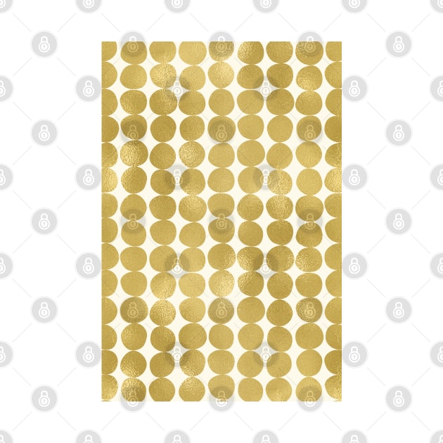 Midcentury Modern Dots in Gold by AmyBrinkman