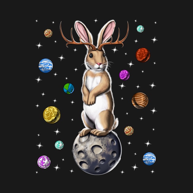 Jackalope Rabbit by underheaven