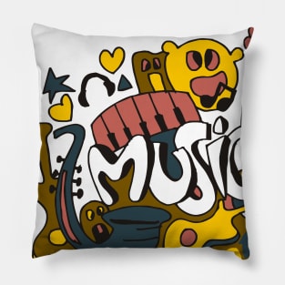Music Doodle Pillow