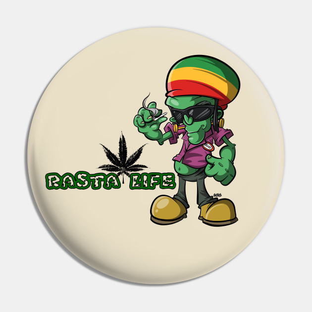Frank Frankenstein Monster Cartoon Reggae Rasta Life - Frankenstein - Pin | TeePublic Frank Frankenstein Monster Cartoon Reggae Rasta Life - Frankenstein - Pin | TeePublic