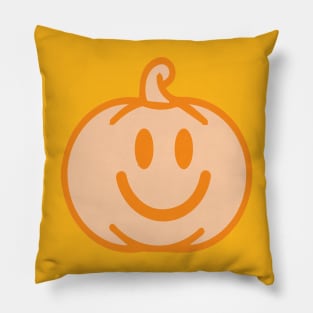 Preppy Smiley Face Pumpkin - Halloween Costume Jack o Lantern Pillow