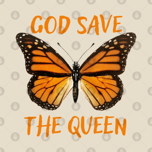 God Save the Queen Monarch Butterfly by FrogAndToadsWorkshop