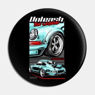 Porsche 911 Vintage Pin