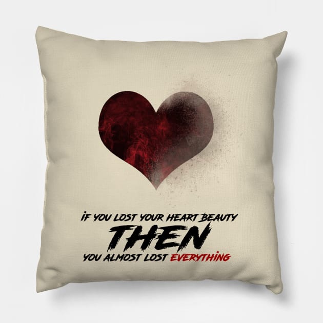 heart beauty. Pillow by diaalkilany