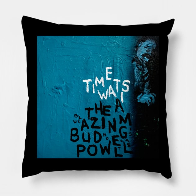 Bud Powell Pillow by ElSantosWorld