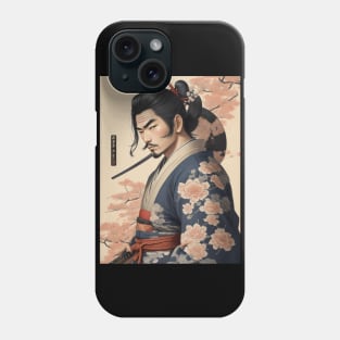 Handsome Samurai ukiyo e art Phone Case