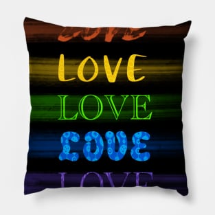 Love is love no matter the font Pillow