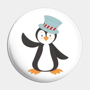 Cute Penguin, Little Penguin, Penguin With Hat Pin