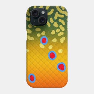 Brook Trout Color Pattern Mountain Art Trout Fly Fishing Gift Phone Case