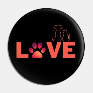 Pet Love Pin