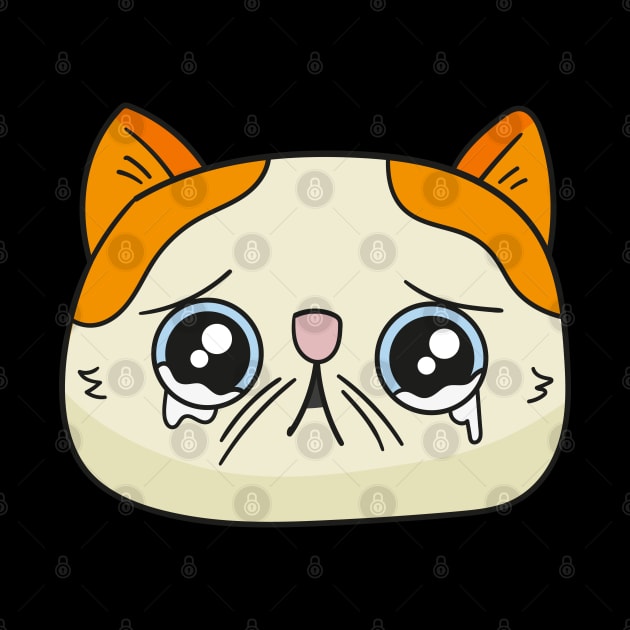 Teary eyed cat by illuville