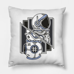 The Explorer Of The Unknown (Deepblue) Pillow