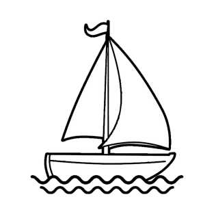 Cute sailboat T-Shirt