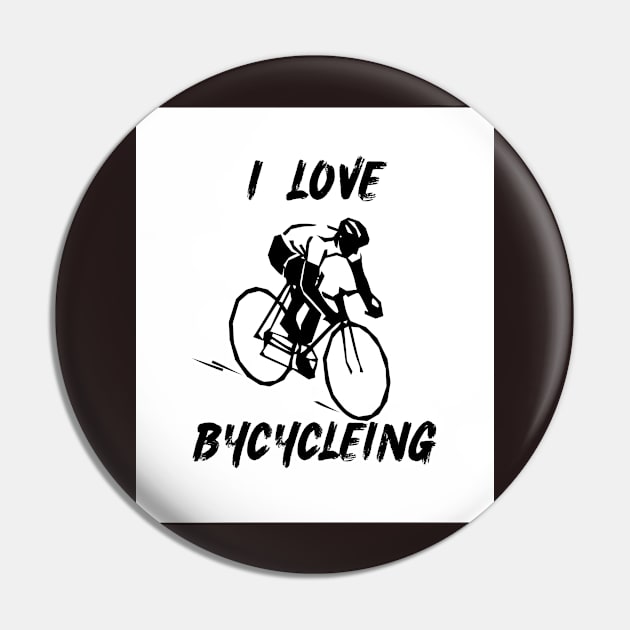 I LOVE BYCYCLEING Pin by HM design5