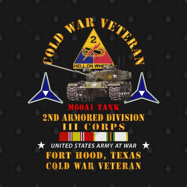 Cold War Vet - 2nd Armored Division - Ft Hood, TX  - M60A1 Tank w COLD SVC by twix123844