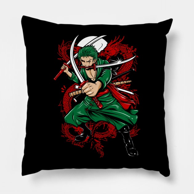 Ninja Boy Pillow by KawaiiDread