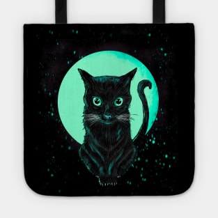 the black cat Tote