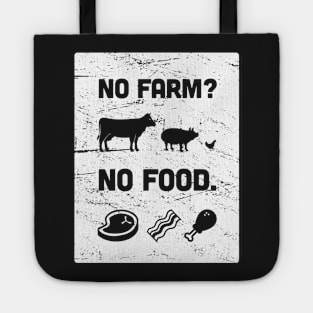 No Farm? No Food. | Funny Farmer Design Tote